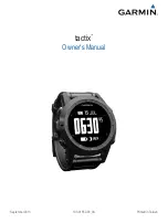 Предварительный просмотр 1 страницы Garmin tactix Owner'S Manual