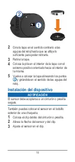 Предварительный просмотр 18 страницы Garmin tempe Instructions Manual