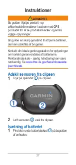 Предварительный просмотр 27 страницы Garmin tempe Instructions Manual