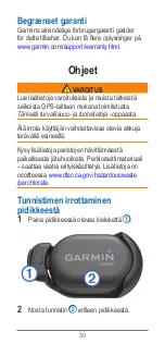 Предварительный просмотр 30 страницы Garmin tempe Instructions Manual