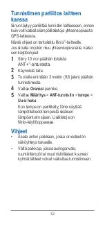 Предварительный просмотр 32 страницы Garmin tempe Instructions Manual