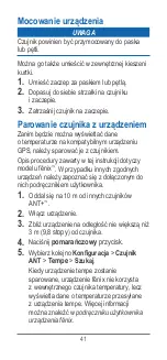 Предварительный просмотр 41 страницы Garmin tempe Instructions Manual