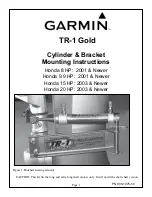 Предварительный просмотр 1 страницы Garmin TR-1 Gold Mounting Instructions