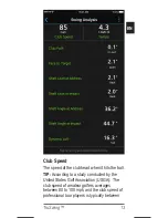 Preview for 14 page of Garmin TruSwing Quick Start Manual