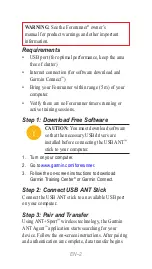Предварительный просмотр 2 страницы Garmin USB ANT Quick Start Manual