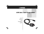 Garmin USB Data Card Programmer User Manual preview