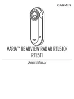 Garmin VARIA RTL510 Owner'S Manual preview