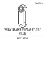 Garmin Varia RTL515 Owner'S Manual предпросмотр