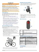 Предварительный просмотр 5 страницы Garmin Varia RTL515 Owner'S Manual