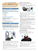 Preview for 2 page of Garmin Vector Series Quick Start Manual