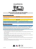 Preview for 1 page of Garmin VHF 115 Series Installation Instructions Manual