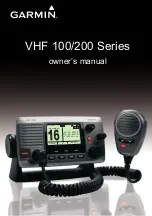 Предварительный просмотр 1 страницы Garmin VHF 200 Series Owner'S Manual