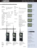 Preview for 2 page of Garmin VHF 720 Specifications