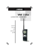 Garmin VHF 725e Owner'S Manual preview