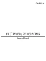 Preview for 1 page of Garmin VIEO RV 850 Series Owner'S Manual