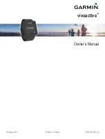 Предварительный просмотр 1 страницы Garmin vivoactive Owner'S Manual