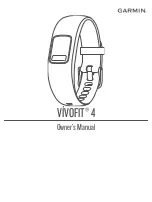 Preview for 1 page of Garmin VIVOFIT 4 Owner'S Manual