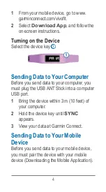 Предварительный просмотр 4 страницы Garmin Vivofit Owner'S Manual