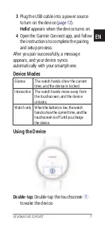 Preview for 9 page of Garmin Vivomove Sport AB4224 Quick Start Manual