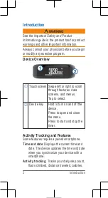 Preview for 2 page of Garmin vívosmart HR Quick Start Manual