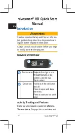 Preview for 11 page of Garmin VIVOSMART HR Quick Start Manual