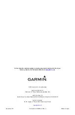 Предварительный просмотр 22 страницы Garmin XM WX Supplement Manual