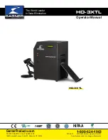 Предварительный просмотр 1 страницы Garner HD-3XTL Operator'S Manual