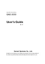 Garnet GAE-3030 User Manual preview