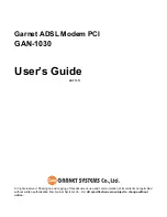 Garnet GAN-1030 User Manual preview