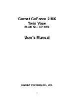 Preview for 1 page of Garnet GV-4400 User Manual