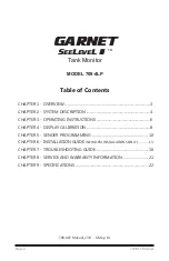 Preview for 2 page of Garnet SEELEVEL II 709-4LP Manual