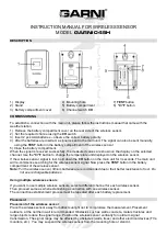 GARNI 045H Instruction Manual preview