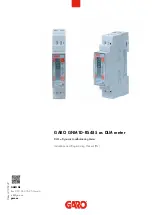 Предварительный просмотр 1 страницы GARO GNM1D-RS485 Installation And Programming Manual