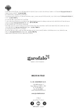 Preview for 12 page of garofalo EASY ECOLINE 90/2/TP User Manual