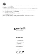 Предварительный просмотр 12 страницы garofalo THETRIS 90/3/TP User Manual