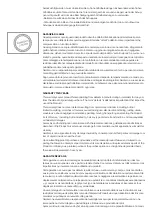 Preview for 14 page of garofalo TUSCANY 100.2P User Manual