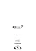 Preview for 14 page of garofalo URBAN 100 2P User Manual