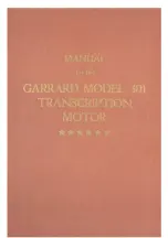 Garrard 301 Manual preview