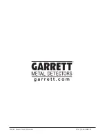 Preview for 34 page of Garrett 1178000 User Manual