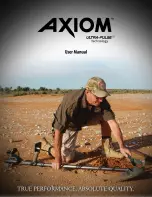 Предварительный просмотр 1 страницы Garrett Axiom User Manual