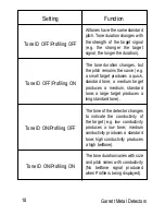 Preview for 18 page of Garrett Graphic Target Profiling 1350 Owner'S Manual