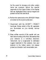 Preview for 36 page of Garrett Graphic Target Profiling 1350 Owner'S Manual