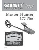 Garrett Master Hunter CX Plus Owner'S Manual preview