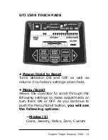 Preview for 13 page of Garrett Metal Detector GTI 1500 Owner'S Manual