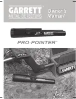 Garrett Pro-Pointer Owner'S Manual preview