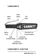 Preview for 3 page of Garrett SuperScanner User Manual