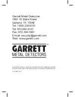 Preview for 16 page of Garrett SuperWAND User Manual