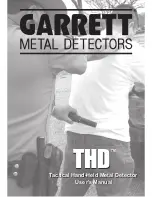 Garrett THD User Manual preview