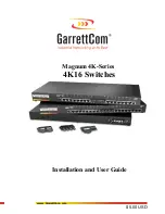 GarrettCom Magnum 4K16 Installation And User Manual preview