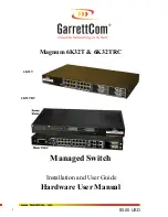 GarrettCom Magnum 6K32T Hardware User Manual preview